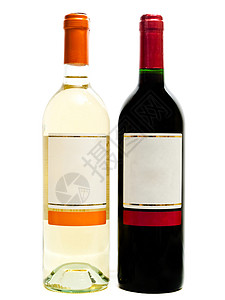 红酒和白酒的瓶子背景图片