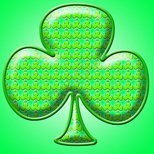 骗人 电脑 插图 叶子 五彩纸屑 运气 庆祝 绿色的 爱尔兰图片