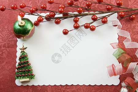 圣诞树口音卡背景图片