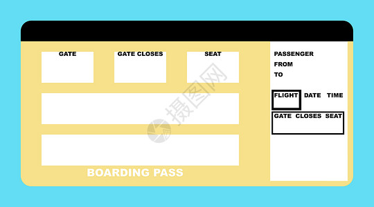 飞机票 假期 票价 旅行 收据 代金券 优惠券 白色的图片