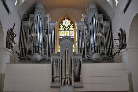 管管教堂器官 教会 天主教的 乐器 古典背景图片