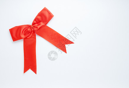 红丝带 生日 假期 礼物 白色的 周年纪念日背景图片