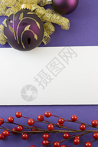 紫色金叶和卡片背景图片