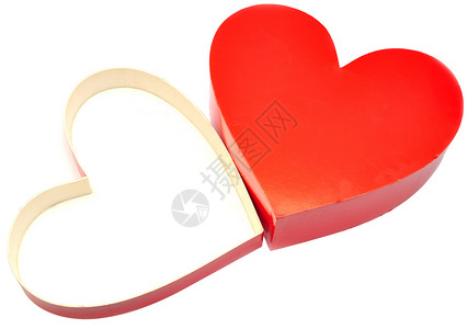 红框作为心脏 爱 盒子 天 红色的 假期背景图片
