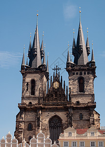 布拉格通教堂背景图片