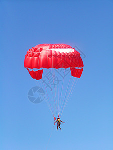 排单 空气 天空 女孩 乐趣 伞兵 高的 运动 自由 娱乐图片