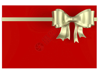 美丽的礼品盒 丝带 新年 礼物 弓 红色的背景图片