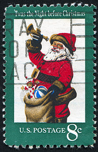 圣诞老人明信片圣诞老人 信封 冬天 圣诞节 复古的 邮票 庆祝 解雇 胖的背景