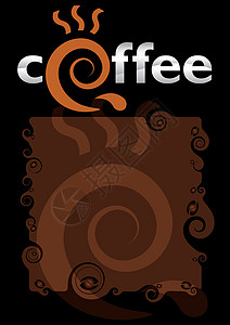 咖啡菜单的模板背景图片