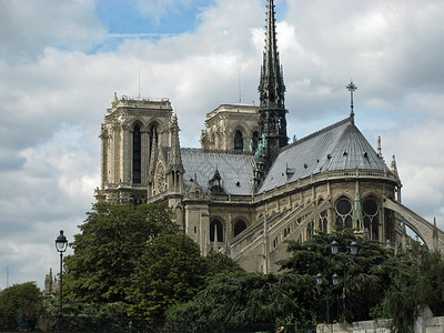 巴黎圣母修女会 塔 建筑学 岛 天主教 云 旅行背景图片