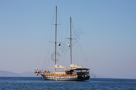 传统土耳其船或古尔高清图片