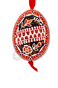 红手挂红色涂着东面彩蛋 春天 四月 黑色的 季节 庆典背景图片