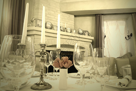 吃饭桌 大厅 餐巾 假期 庆典 蜡烛 椅子 惯例 宴会图片