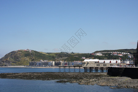 传统二十四节气还阿伯威尔士 联合王国 假期 旅游 镇 海 英国 风景背景