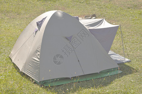 帐篷 睡觉 草地 场地 织物 假期背景图片