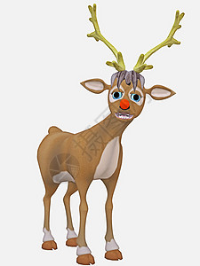 驯鹿 假期 鲁道夫 可爱的 红色的 鼻子 圣诞老人背景图片