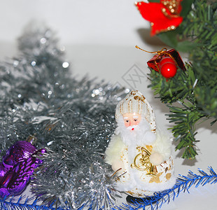 圣诞节装饰品 假期 美丽的 冬天 礼物 节日装饰品背景图片