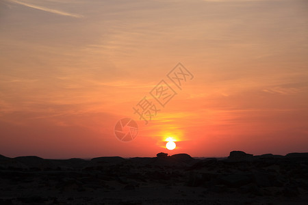 怀特沙漠日落图片