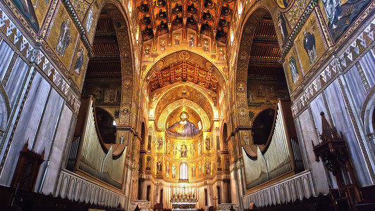 蒙里阿-巴勒莫-西西西里大教堂光辉图片
