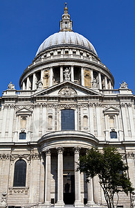伦敦圣保罗大教堂 观光 尖塔 地标 城市 建筑学 使徒保罗背景