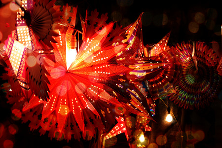Diwali 装饰 印度 文化 喜庆 灯背景图片
