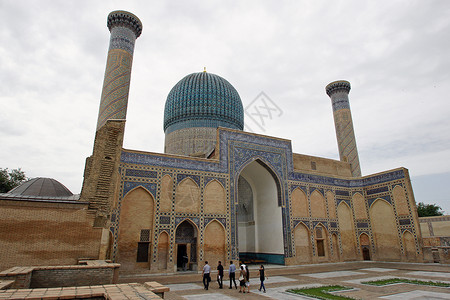 帖木儿Gur-e Amir Tomb Samrkand 乌兹别克斯坦撒马尔罕 旅行 东方背景