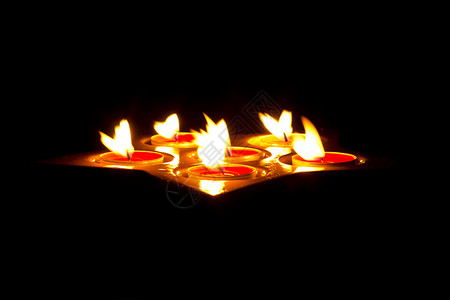 茶轻蜡烛 信仰 冬天 圣诞季 火焰 气氛 仪式 金的图片
