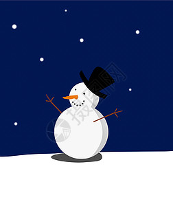 雪人 滚雪球 假期 霜 喜悦 可爱的 雪花 胡萝卜 卡通片 手套背景图片