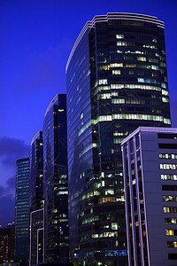 香港晚夜九龙大厦图片