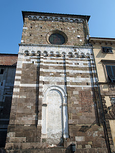 卢卡 - 罗马内斯克圣乔瓦尼教堂 意大利 城市景观高清图片