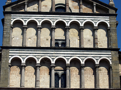 意大利托斯卡纳皮斯托亚圣泽诺大教堂 首都 艺术背景图片