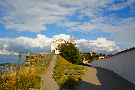 上坡路伊朗圣乔治教堂背景