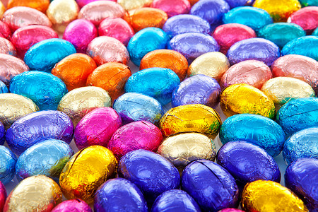 彩色东方蛋的背景 食物 巧克力 季节性的背景图片