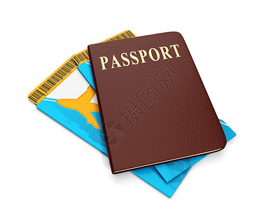 签名旅行 集体机票和护照 国外假日图片