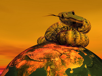 中国新蛇年 - 3D背景图片