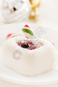 圣诞果酱蛋糕冬天高清图片
