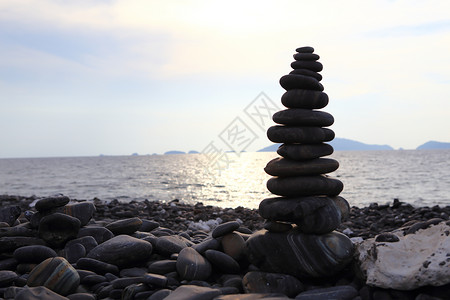 泰国利佩岛岛上的石块 南部 场景 热带 美丽 海浪图片
