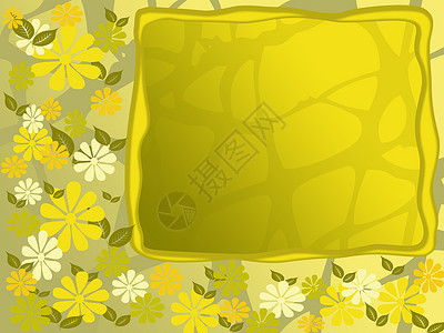 黄黄色花朵架图片