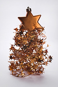 圣诞节装饰 金子 假期 庆祝 星星背景图片