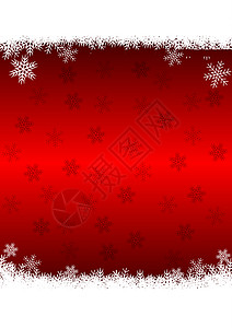 带雪花的红圣诞节背景 圣诞背景 假期 2011年 一月背景图片