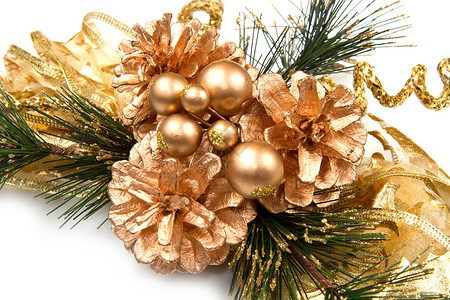 圣诞节装饰 传统 店铺 闪耀 树 装饰品 礼物 花环背景图片