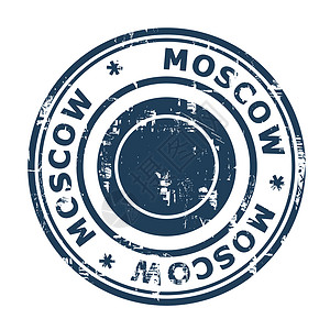 莫斯科旅行邮票背景图片