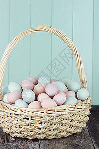 彩色新鲜农业鸡蛋背景图片