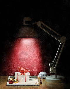圣诞精神 盒子 纸 庆典 新年 书 红色的背景图片