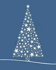 白星的圣诞树 寒冷的 十二月 雪 蓝色的 季节 火花 球背景图片