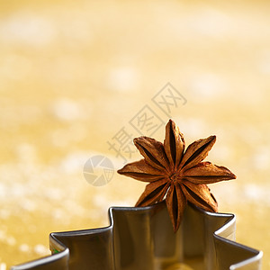圣诞树的明星 圣诞节 照片 调味品 香料 冷杉 季节性的 曲奇饼背景图片
