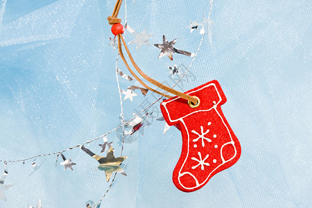 圣诞节装饰 新年 星星 球 红色的 开机背景图片