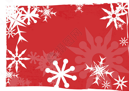 雪花背景 图形艺术 空白的 白色的 新年 红色的背景图片