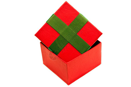 孤立的红绿纸箱 圣诞节 情人节 渲染 金的 庆典 生日 磁带背景图片