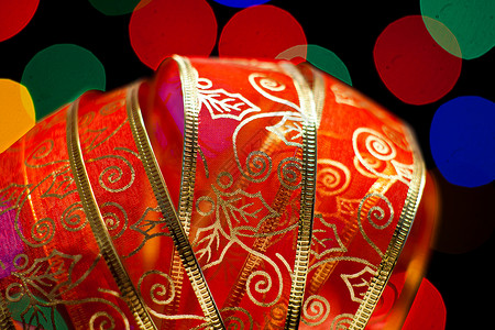 红丝带 展示 剪裁 爱 丝绸 红色的 惊喜 假期 礼物 情人节背景图片